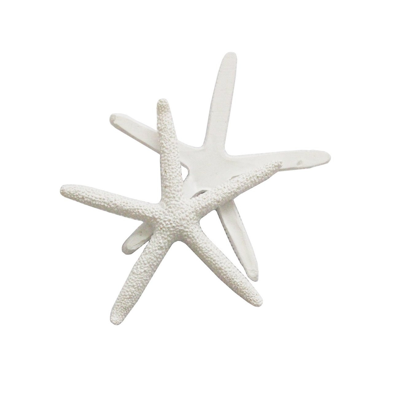 XIUSHUI 16Pcs White Blue Starfish for Crafts Resin, Pencil Finger Starfish  Decor, Flatback Starfish Ornaments for Wedding Decor Beach Theme Party