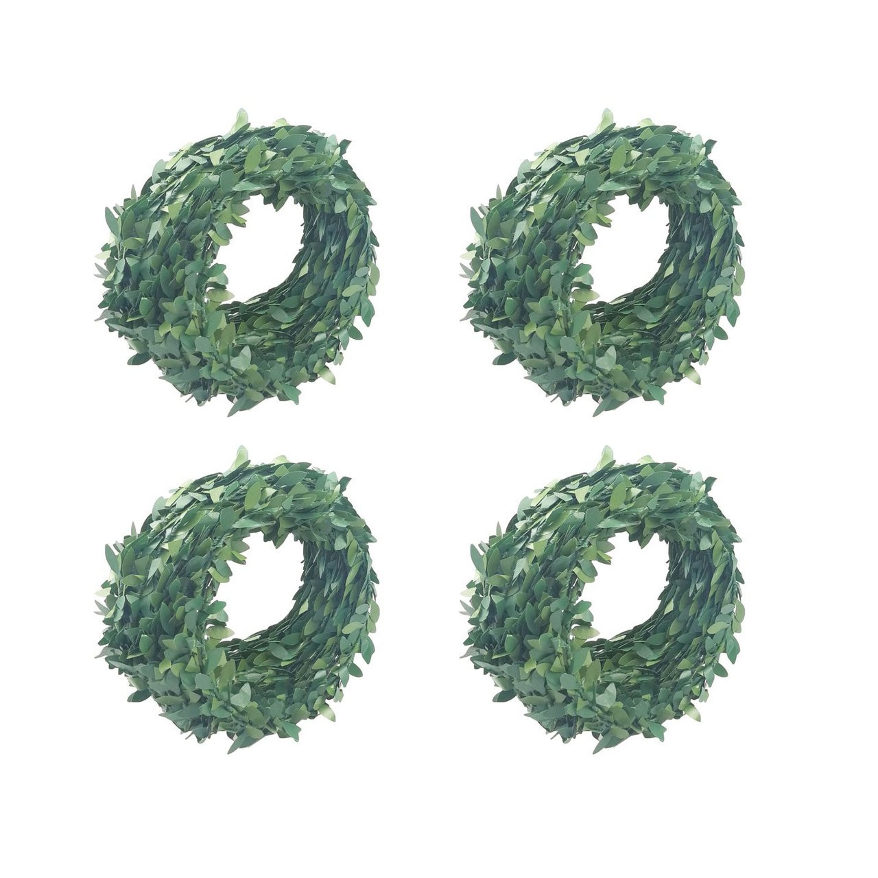 Lioobo Yards Artificial Ivy Garland Foliage Green Leaves Fake Vine Leaf Hanging Plants for Wedding Party DIY Headbands, Gold