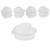 LJY 16 Pieces 5.1 oz Heart Shaped Slime Foam Ball Storage Containers Large Capacity Plastic Box with Lids