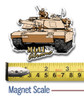 M1A1 Abrams Tank Magnet by Classic Magnets, Collectible Souvenirs Made in the USA