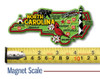 North Carolina Colorful State Magnet by Classic Magnets, 4.8" x 2.3" Collectible Souvenirs Made in the USA