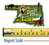 Oklahoma Colorful State Magnet by Classic Magnets, 4.2" x 2.5", Collectible Souvenirs Made in the USA