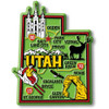 Utah Colorful State Magnet by Classic Magnets, 2.6" x 3.3", Collectible Souvenirs Made in the USA