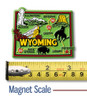 Wyoming Colorful State Magnet by Classic Magnets, 3" x 2.4", Collectible Souvenirs Made in the USA