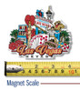 Las Vegas, Nevada City Magnet by Classic Magnets, Collectible Souvenirs Made in the USA