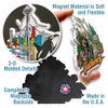 New Orleans, Louisiana City Magnet by Classic Magnets, Collectible Souvenirs Made in the USA