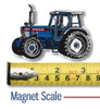 Blue Tractor with Cab Magnet by Classic Magnets, Collectible Souvenirs Made in the USA