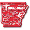 Arkansas Giant State Magnet by Classic Magnets, 3.2" x 2.9", Collectible Souvenirs Made in the USA