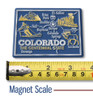 Colorado Giant State Magnet by Classic Magnets, 3.3" x 2.4", Collectible Souvenirs Made in the USA