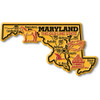 Maryland Giant State Magnet by Classic Magnets, 5.2" x 2.9", Collectible Souvenirs Made in the USA