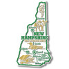 New Hampshire Giant State Magnet by Classic Magnets, 2.7" x 4.8", Collectible Souvenirs Made in the USA