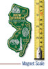 New Jersey Giant State Magnet by Classic Magnets, 2.2" x 4.8", Collectible Souvenirs Made in the USA