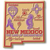 New Mexico Giant State Magnet by Classic Magnets, 2.8" x 3.1", Collectible Souvenirs Made in the USA