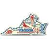 Virginia Giant State Magnet by Classic Magnets, 5.5" x 2.6", Collectible Souvenirs Made in the USA