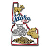 Idaho Information State Magnet by Classic Magnets, 2.3" x 3.4", Collectible Souvenirs Made in the USA