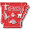 Arkansas Small State Magnet by Classic Magnets, 1.9" x 1.7", Collectible Souvenirs Made in the USA