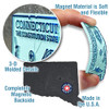 Connecticut Small State Magnet by Classic Magnets, 2.3" x 1.7", Collectible Souvenirs Made in the USA