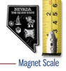 Nevada Small State Magnet by Classic Magnets, 1.5" x 2.2", Collectible Souvenirs Made in the USA