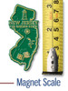 New Jersey Small State Magnet by Classic Magnets, 1.3" x 2.9", Collectible Souvenirs Made in the USA