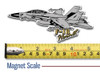 F-18 Hornet Jet Magnet by Classic Magnets, Collectible Souvenirs Made in the USA