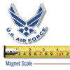 U.S. Air Force Magnet Set by Classic Magnets, 3-Piece Set, Collectible Patriotic Military Souvenirs and Gifts Made in the USA