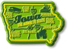 Iowa Premium State Magnet by Classic Magnets, 2.6" x 1.8", Collectible Souvenirs Made in the USA