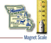 Missouri Premium State Magnet by Classic Magnets, 2.6" x 2.3", Collectible Souvenirs Made in the USA