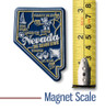 Nevada Premium State Magnet by Classic Magnets, 1.9" x 2.7", Collectible Souvenirs Made in the USA