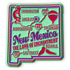 New Mexico Premium State Magnet by Classic Magnets, 2" x 2.2", Collectible Souvenirs Made in the USA