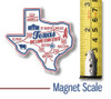 Texas Premium State Magnet by Classic Magnets, 2.8" x 2.6", Collectible Souvenirs Made in the USA