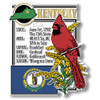 Kentucky State Montage Magnet by Classic Magnets, 2.9" x 3.2", Collectible Souvenirs Made in the USA