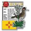 New Mexico State Montage Magnet by Classic Magnets, 2.9" x 3.2", Collectible Souvenirs Made in the USA