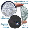 Delaware State Quarter Magnet by Classic Magnets, Collectible Souvenirs Made in the USA