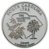 South Carolina State Quarter Magnet by Classic Magnets, Collectible Souvenirs Made in the USA