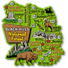 Black Hills National Forest Jumbo Map Magnet by Classic Magnets, Regional America Series, Collectible Souvenirs and Gifts Made in the USA