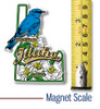 Idaho State Bird and Flower Map Magnet by Classic Magnets, Collectible Souvenirs Made in the USA