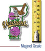 Vermont State Bird and Flower Map Magnet by Classic Magnets, Collectible Souvenirs Made in the USA