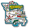 Missouri Jumbo State Magnet by Classic Magnets, Collectible Souvenirs Made in the USA