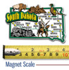 South Dakota Jumbo State Magnet by Classic Magnets, Collectible Souvenirs Made in the USA