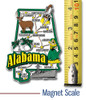 Alabama Six-Piece State Magnet Set by Classic Magnets, Includes 6 Unique Designs, Collectible Souvenirs Made in the USA