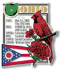 Ohio Six-Piece State Magnet Set by Classic Magnets, Includes 6 Unique Designs, Collectible Souvenirs Made in the USA