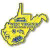 West Virginia Six-Piece State Magnet Set by Classic Magnets, Includes 6 Unique Designs, Collectible Souvenirs Made in the USA