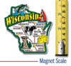Wisconsin Six-Piece State Magnet Set by Classic Magnets, Includes 6 Unique Designs, Collectible Souvenirs Made in the USA