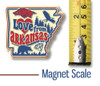 "Love from Arkansas" Vintage State Magnet by Classic Magnets, Collectible Souvenirs Made in the USA