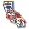 "Love from California" Vintage State Magnet by Classic Magnets, Collectible Souvenirs Made in the USA
