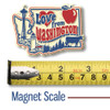"Love from Washington" Vintage State Magnet by Classic Magnets, Collectible Souvenirs Made in the USA