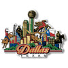 Dallas, Texas City Magnet by Classic Magnets, Collectible Souvenirs Made in the USA