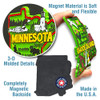 Colorful U.S. State Magnet Set by Classic Magnets, 51-Piece Set, Collectible Souvenirs and Gifts Made in the USA