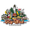 Key West, Florida City Magnet by Classic Magnets, Collectible Souvenirs Made in the USA