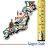 Japan Jumbo Country Map Magnet by Classic Magnets, Collectible Souvenirs Made in the USA